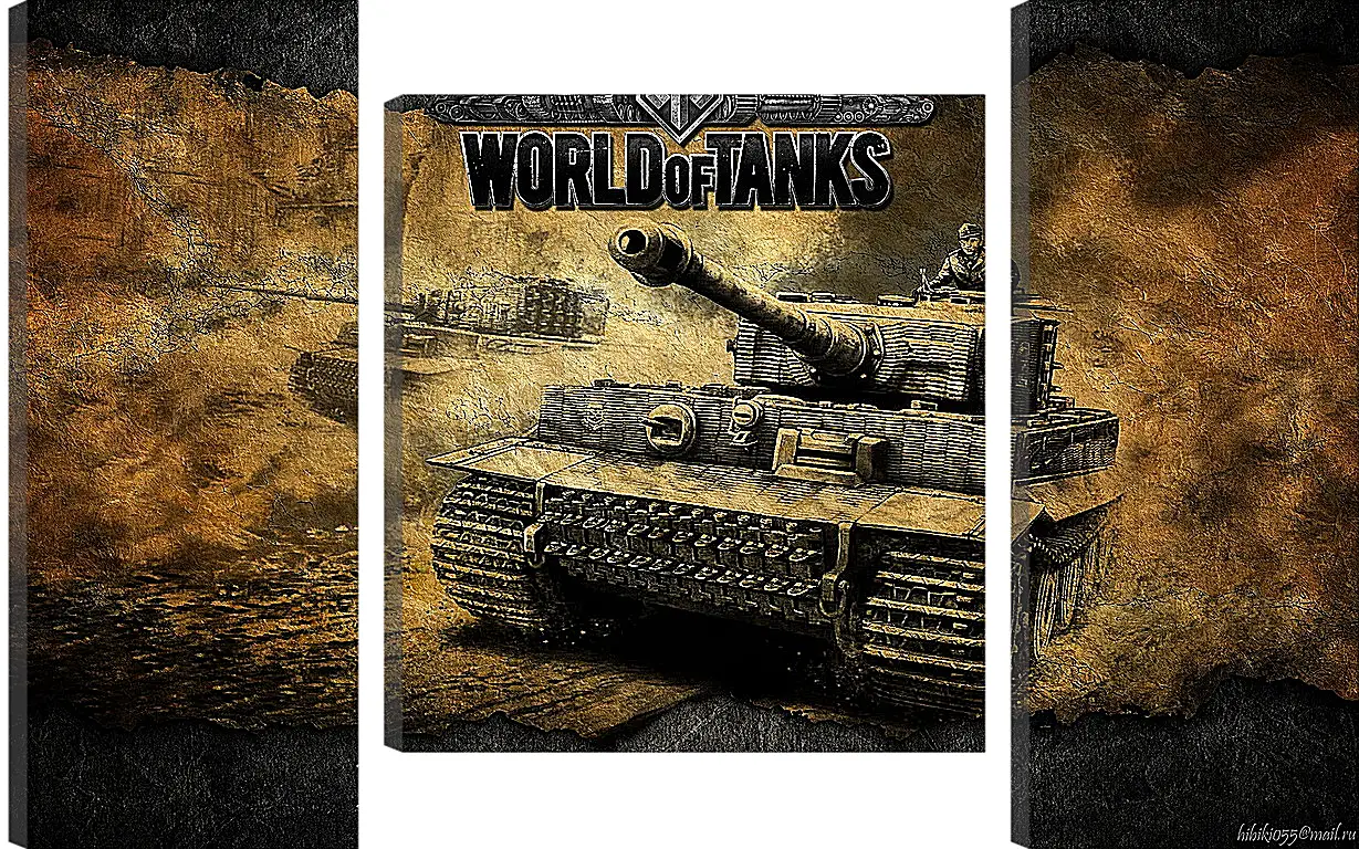 Модульная картина - World Of Tanks