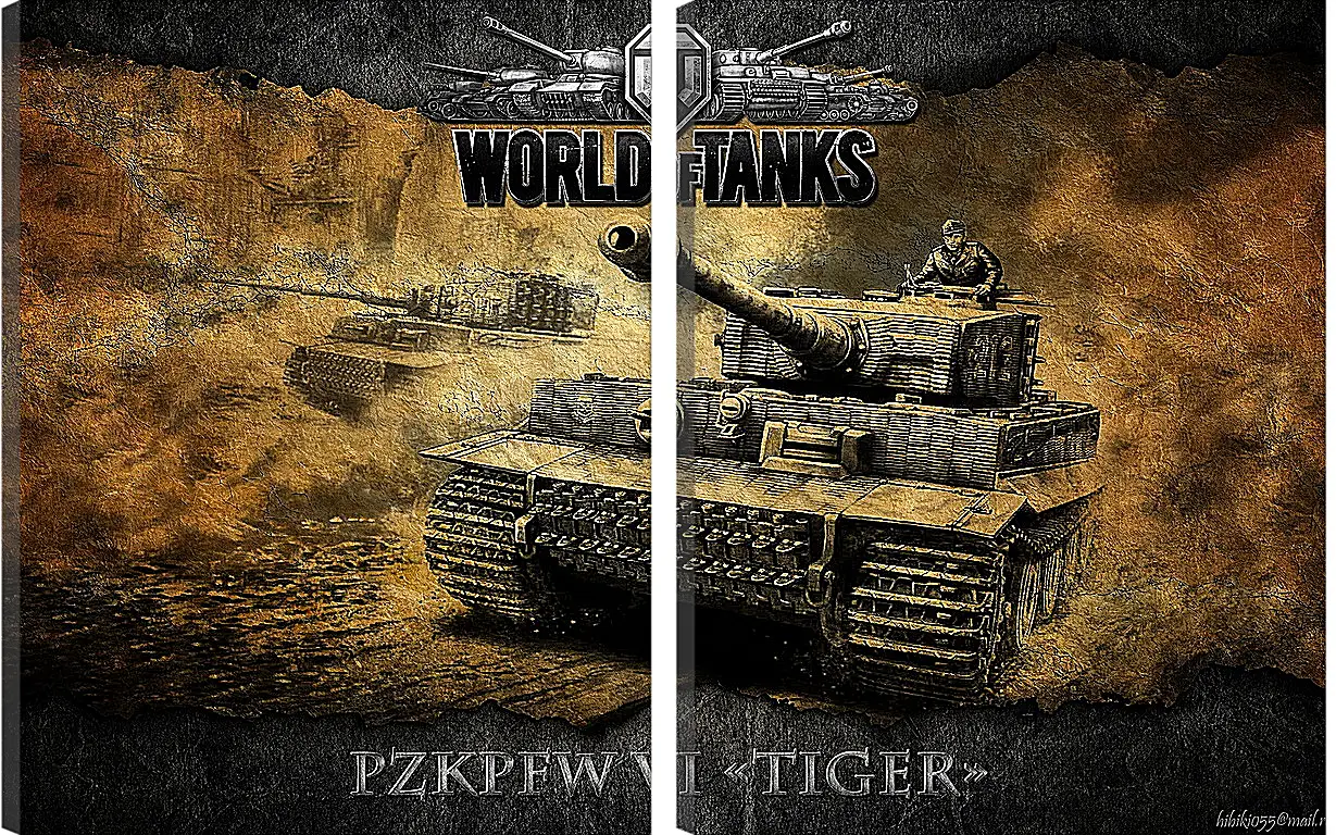 Модульная картина - World Of Tanks