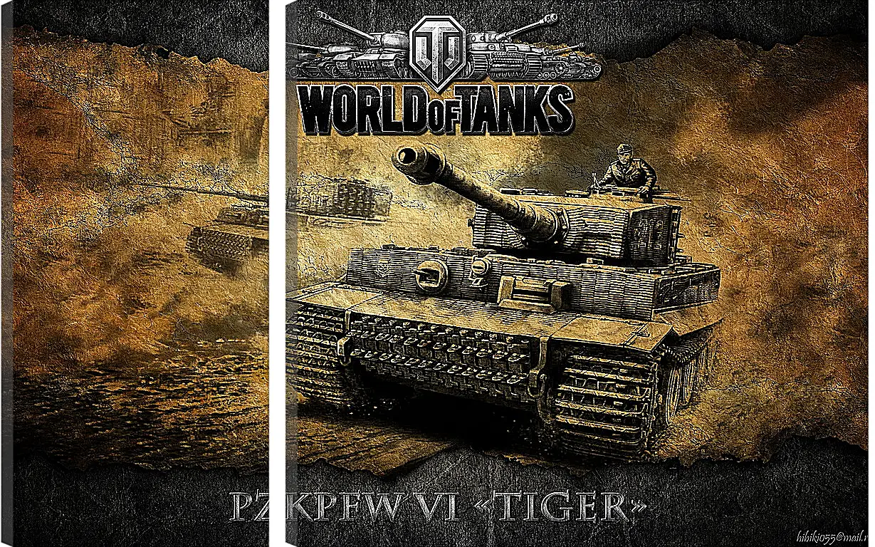 Модульная картина - World Of Tanks