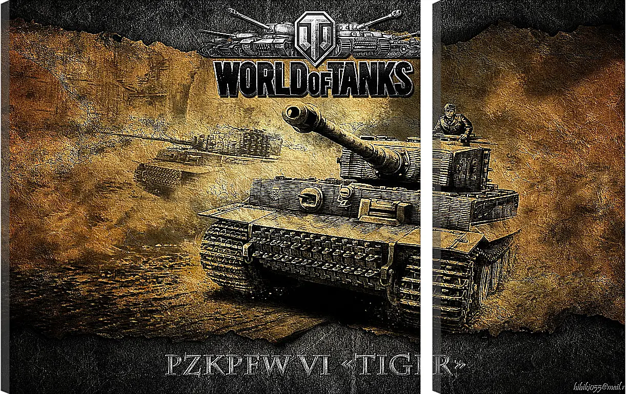 Модульная картина - World Of Tanks