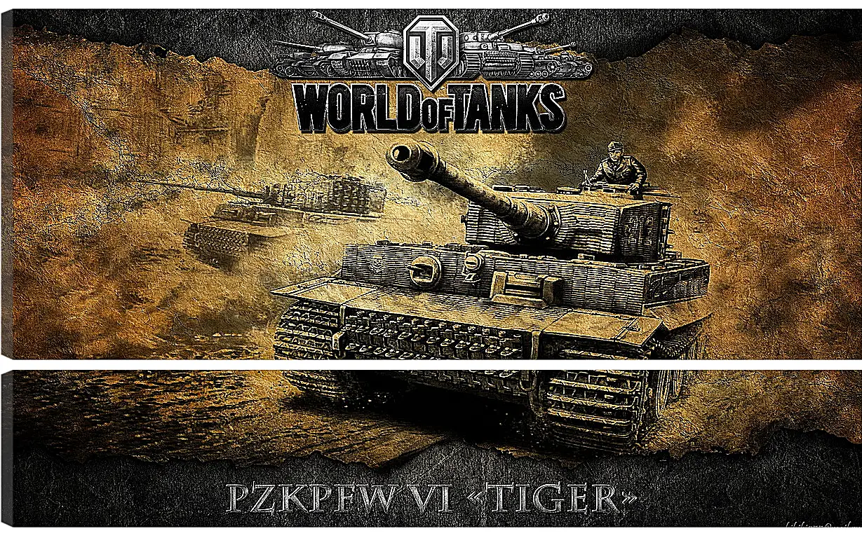 Модульная картина - World Of Tanks