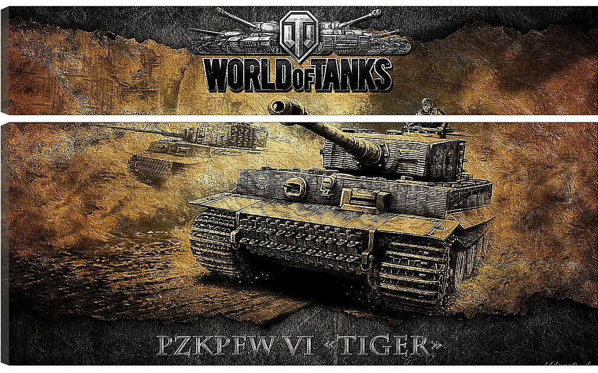 Модульная картина - World Of Tanks