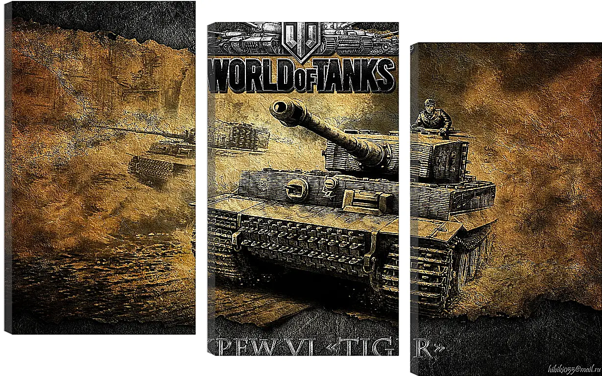 Модульная картина - World Of Tanks