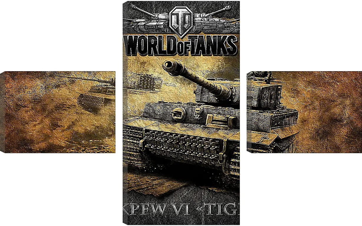 Модульная картина - World Of Tanks