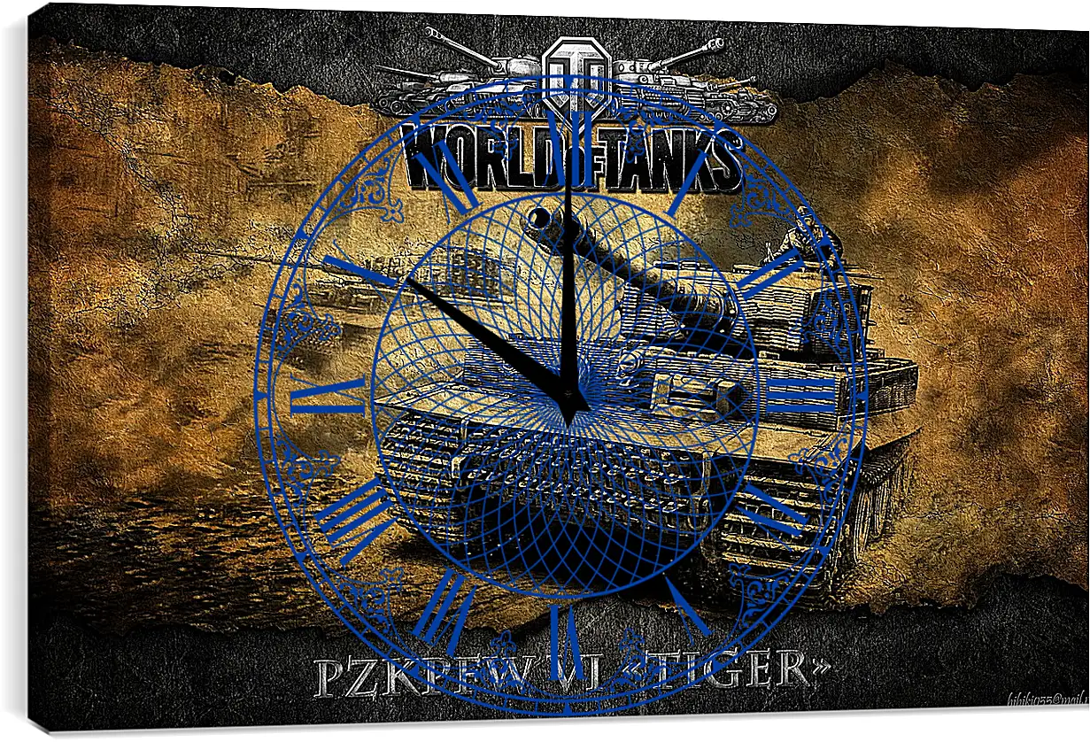 Часы картина - World Of Tanks