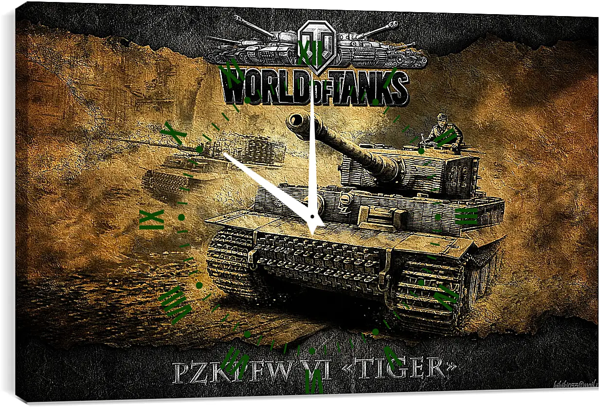 Часы картина - World Of Tanks