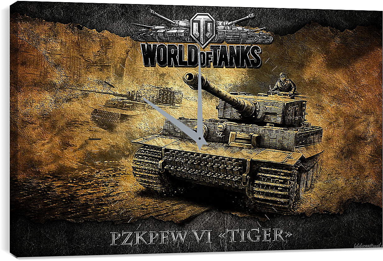 Часы картина - World Of Tanks