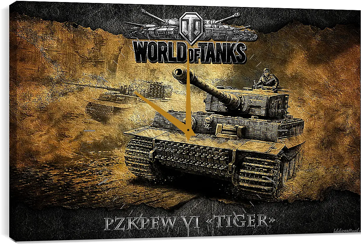 Часы картина - World Of Tanks