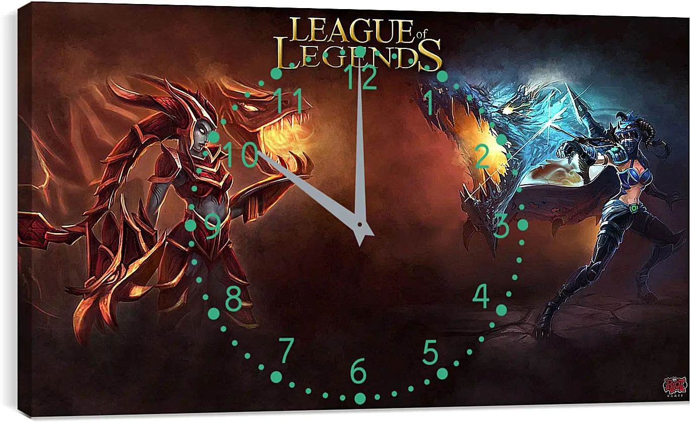 Часы картина - League Of Legends
