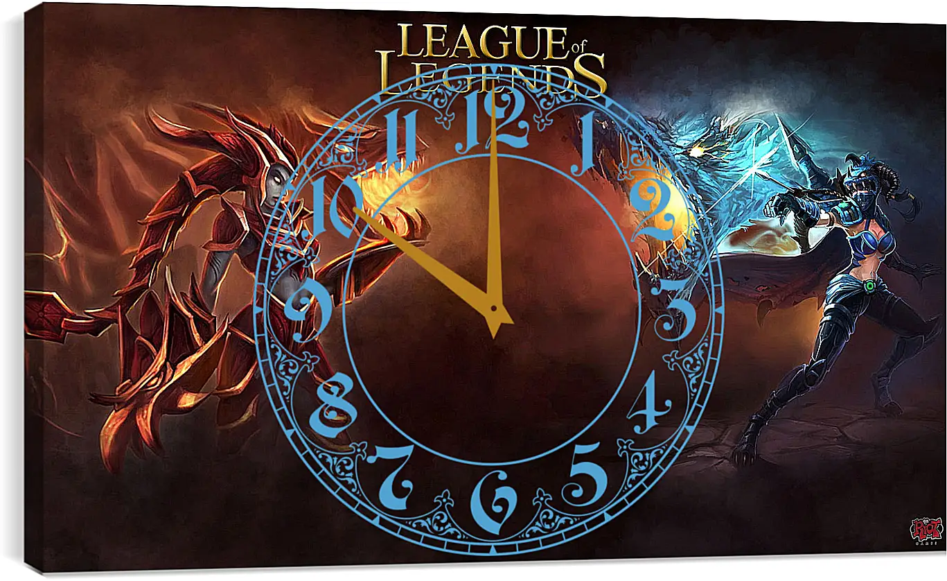 Часы картина - League Of Legends
