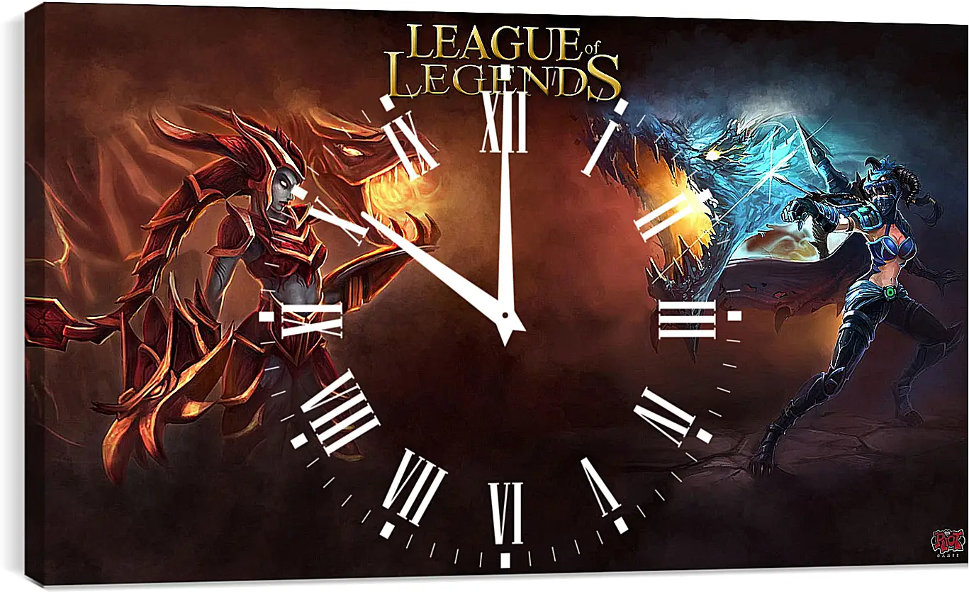 Часы картина - League Of Legends
