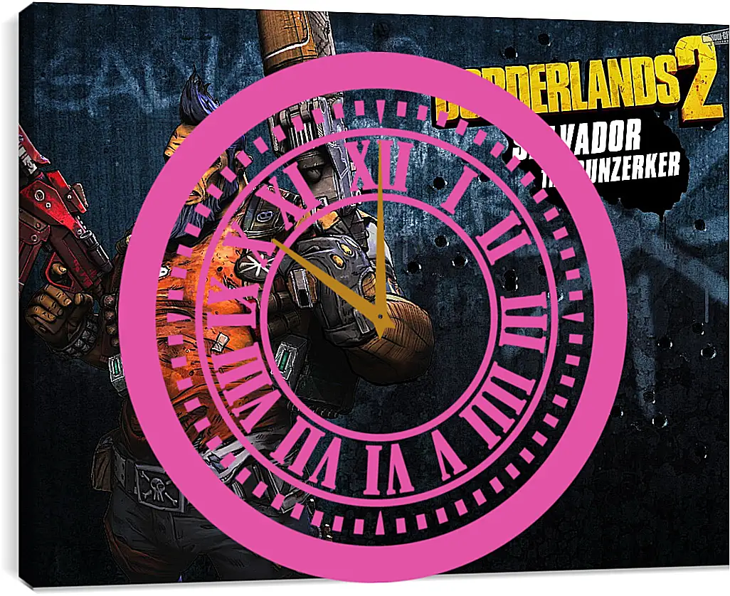 Часы картина - Borderlands
