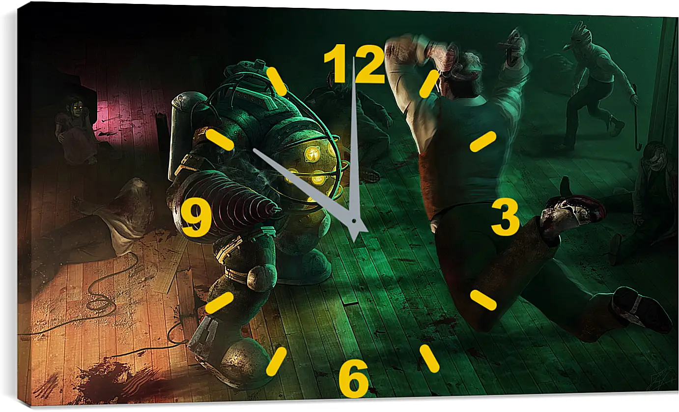 Часы картина - Bioshock 2
