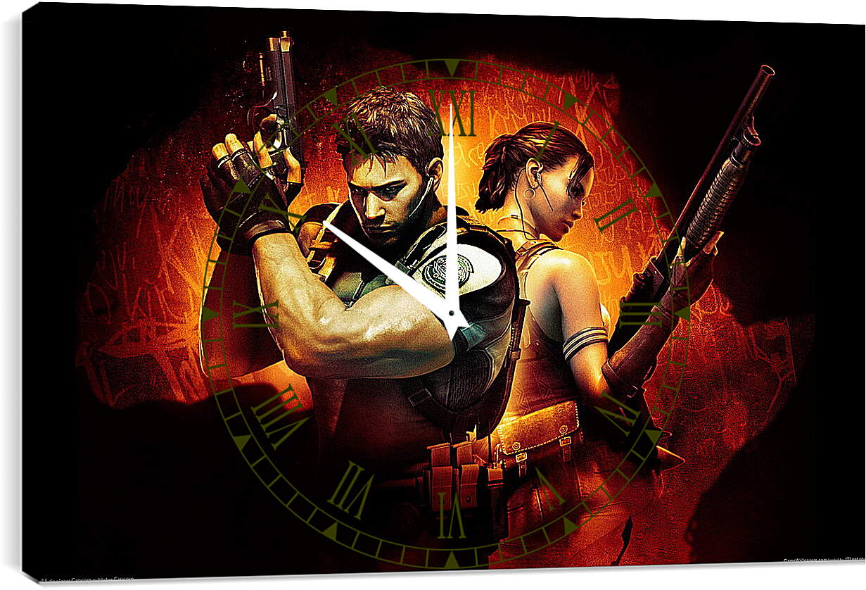 Часы картина - Resident Evil 5
