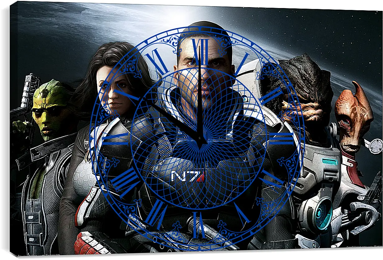 Часы картина - Mass Effect 2