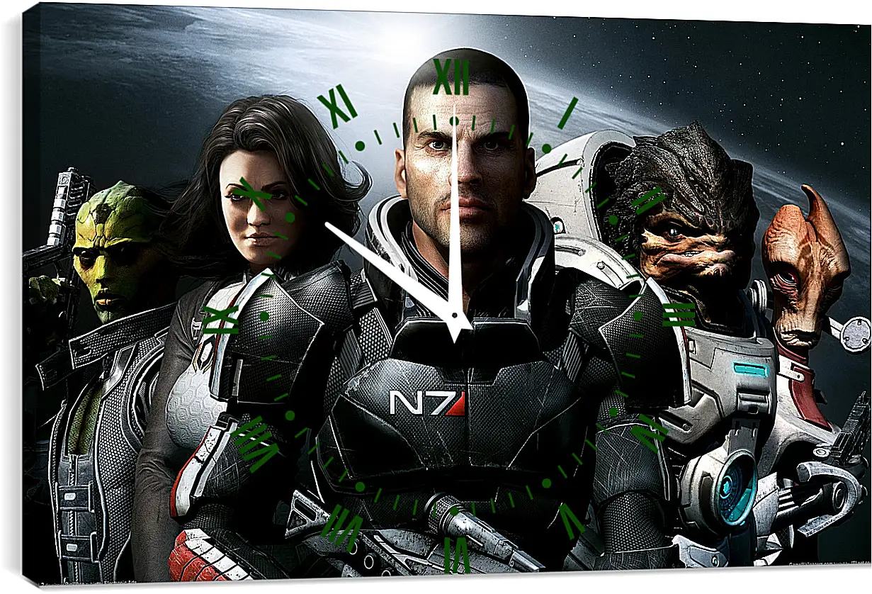 Часы картина - Mass Effect 2