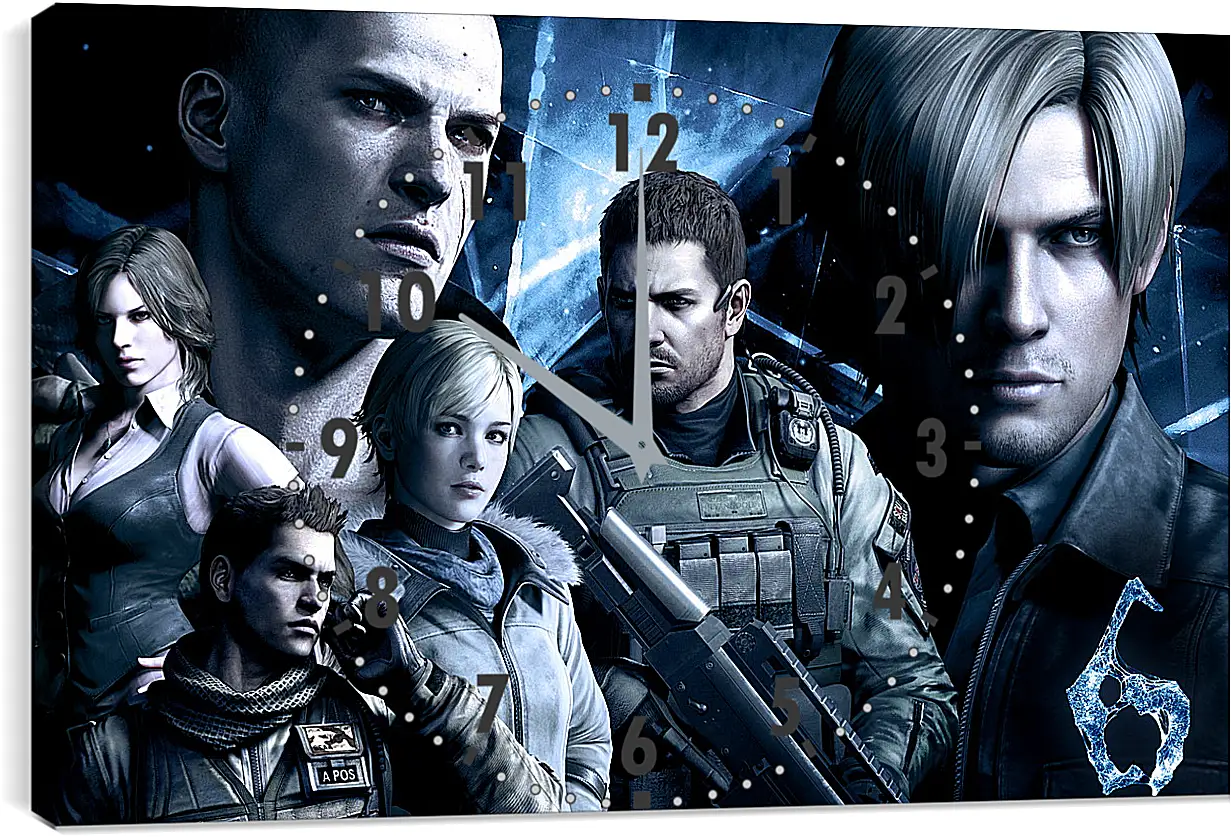 Часы картина - Resident Evil
