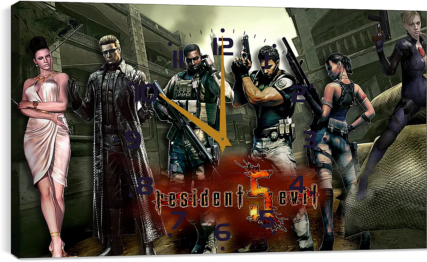 Часы картина - Resident Evil
