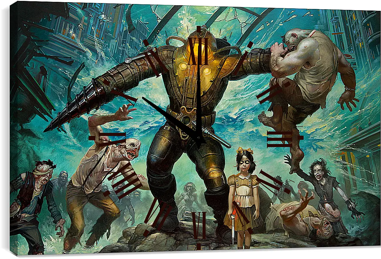 Часы картина - Bioshock 2
