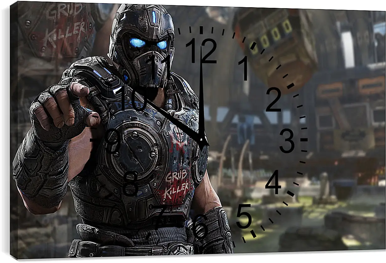 Часы картина - Gears Of War 3
