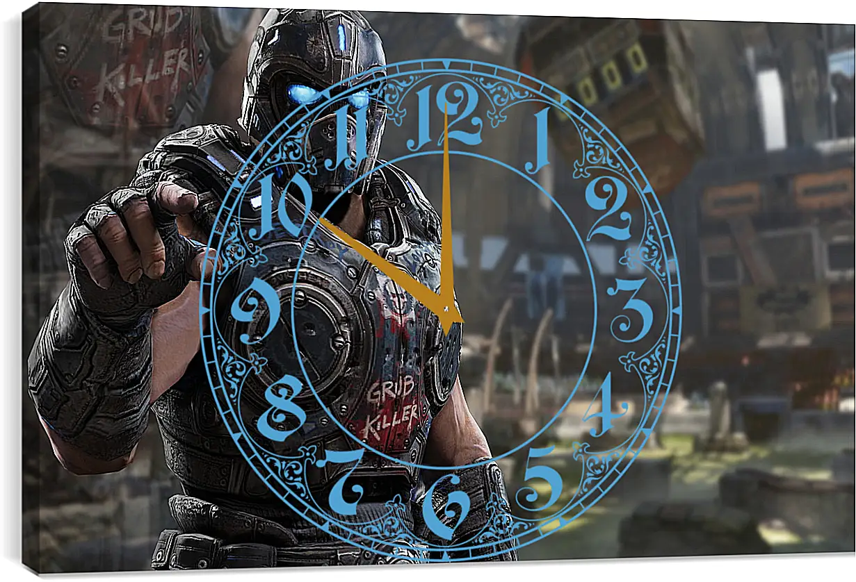 Часы картина - Gears Of War 3
