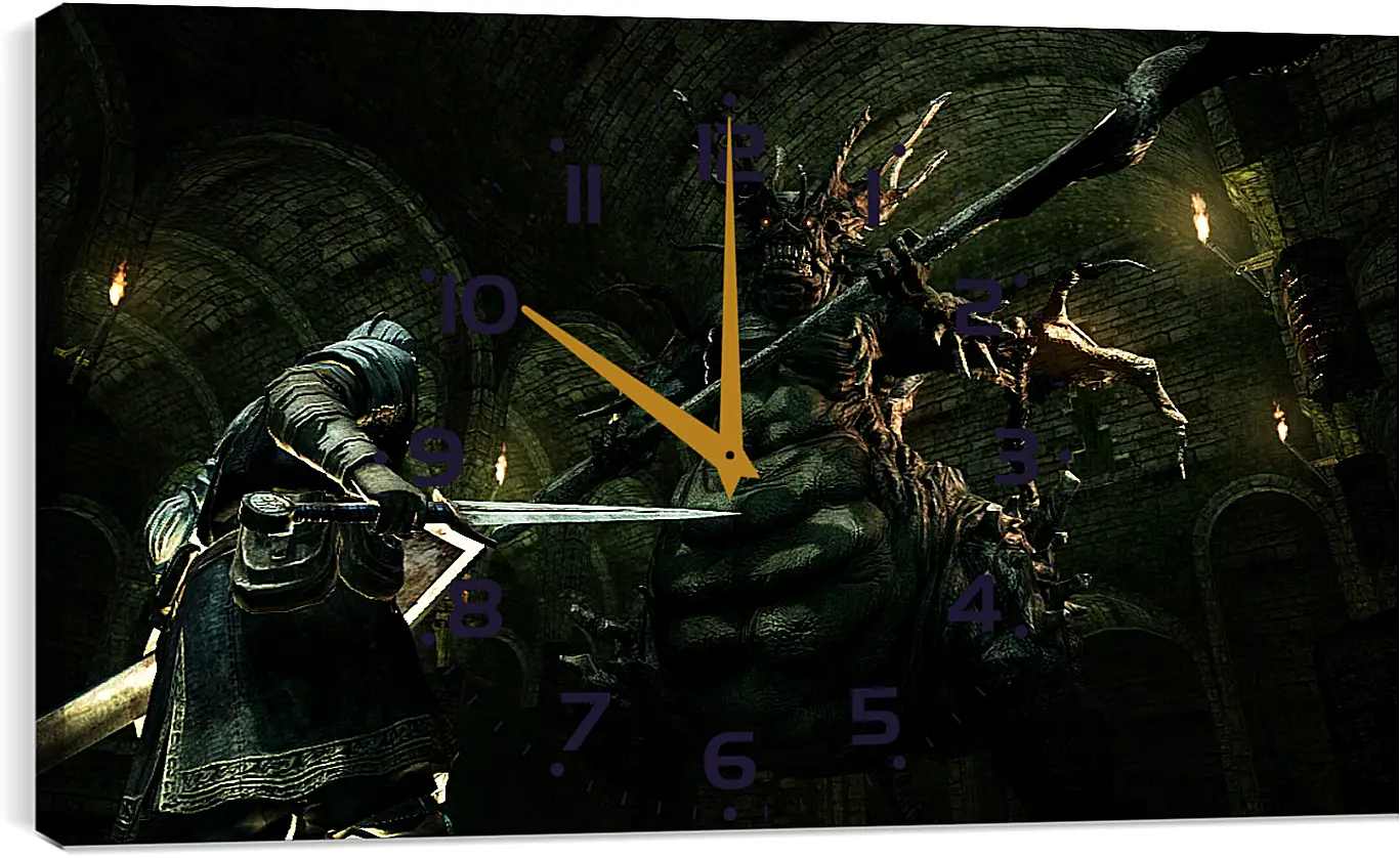 Часы картина - Dark Souls
