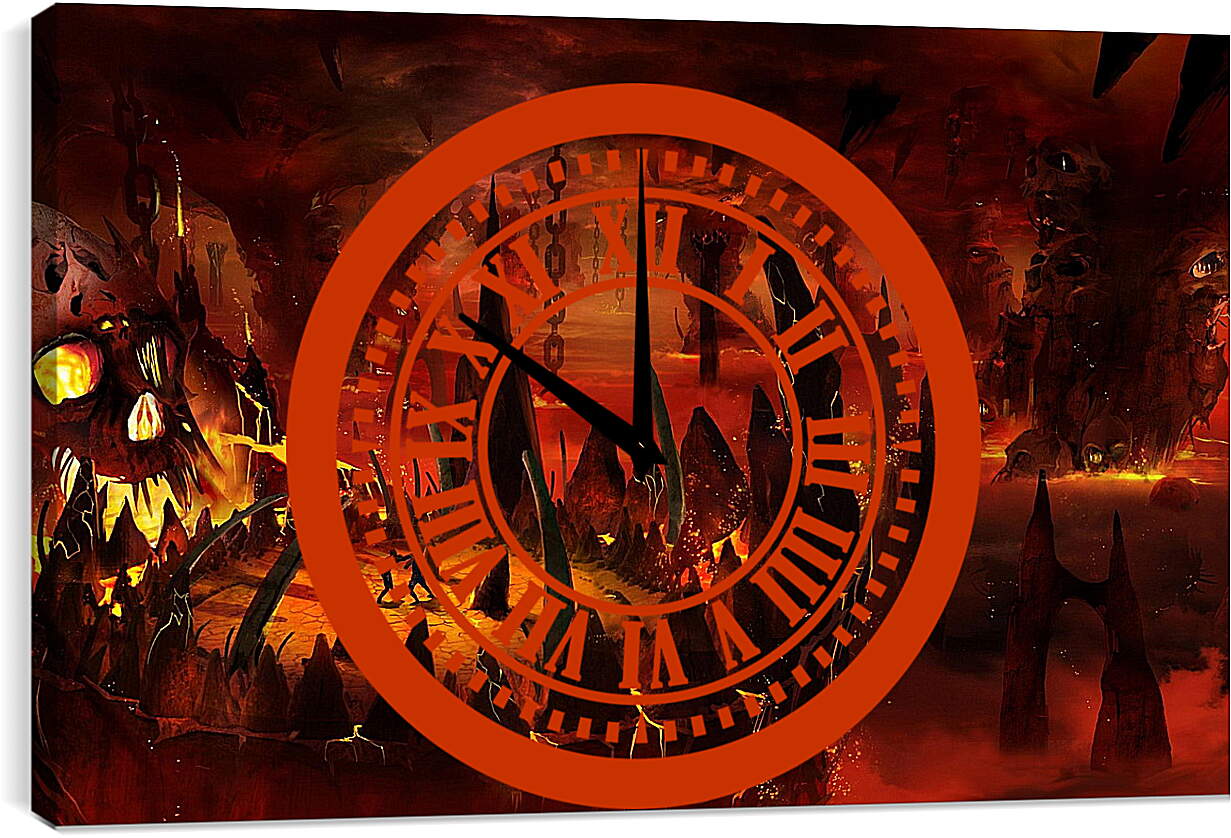 Часы картина - Mortal Kombat Vs. Dc Universe