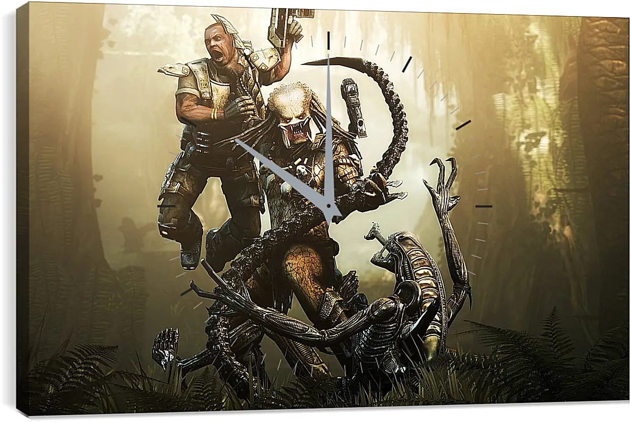 Часы картина - Aliens Vs. Predator
