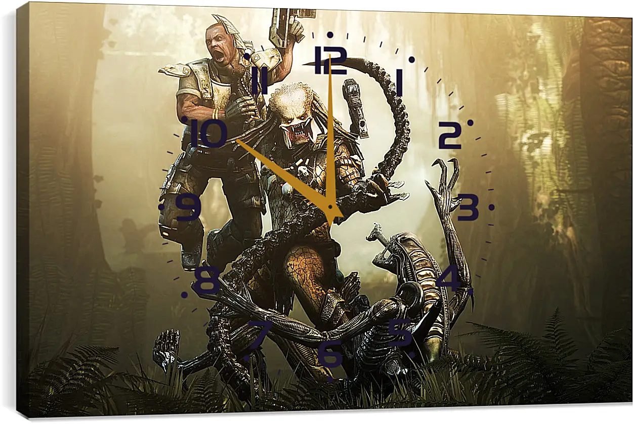 Часы картина - Aliens Vs. Predator
