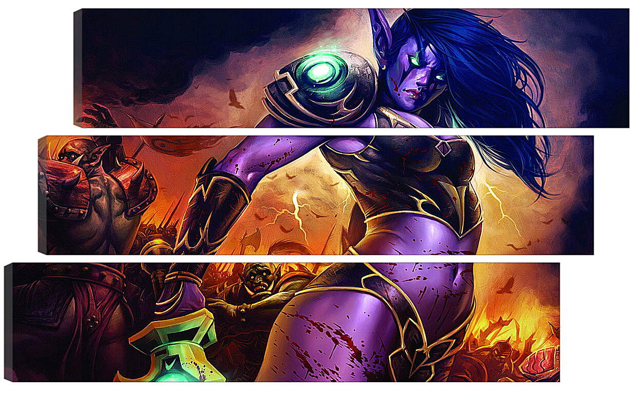 Модульная картина - World Of Warcraft