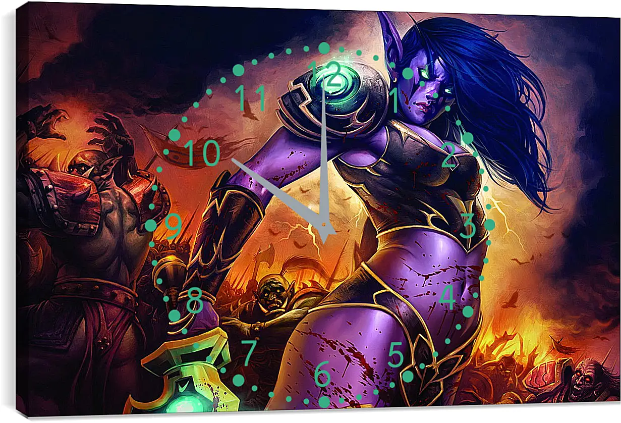 Часы картина - World Of Warcraft