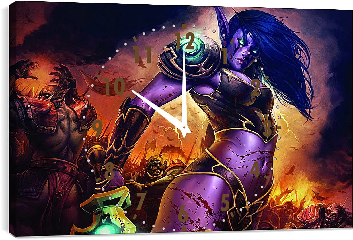 Часы картина - World Of Warcraft