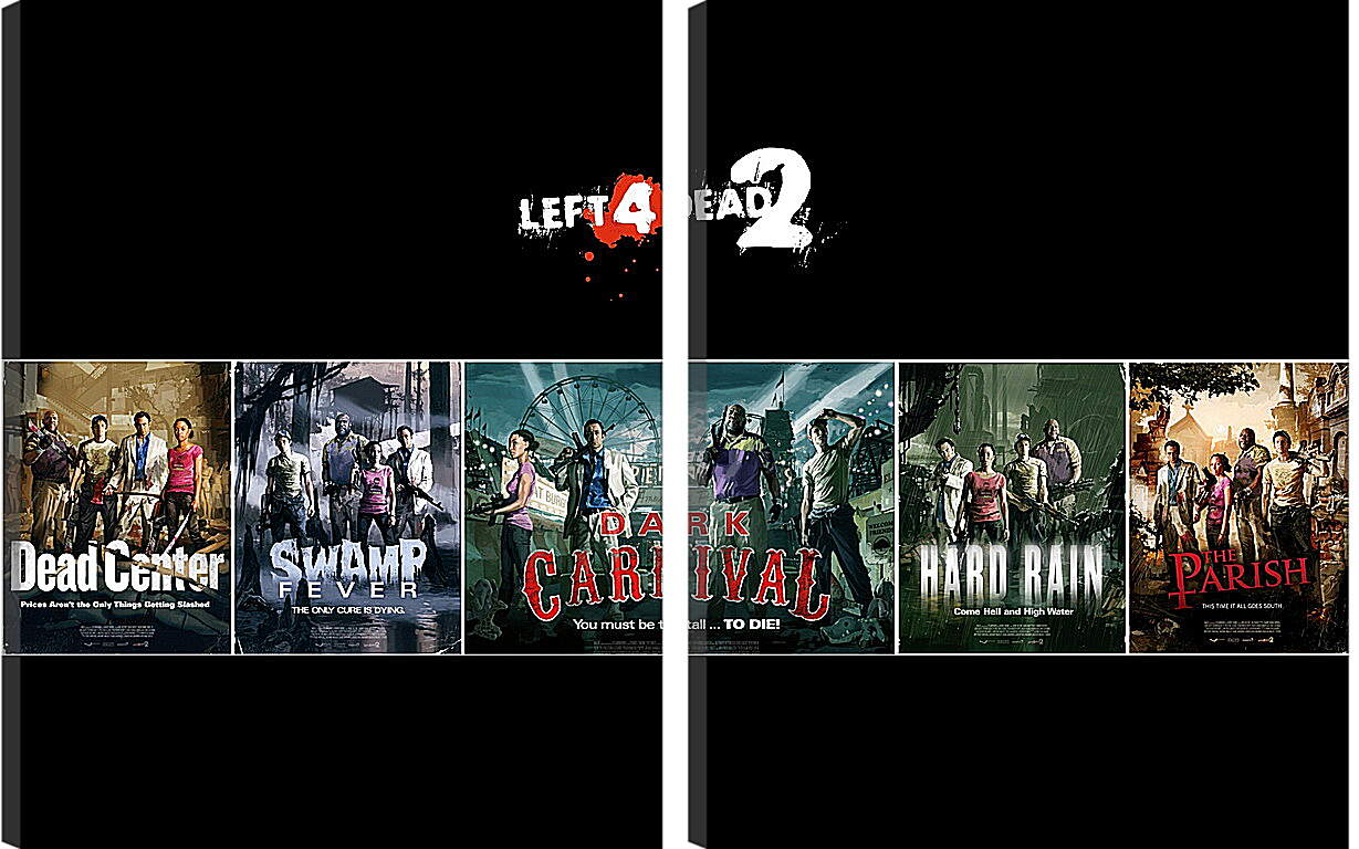 Модульная картина - Left 4 Dead 2
