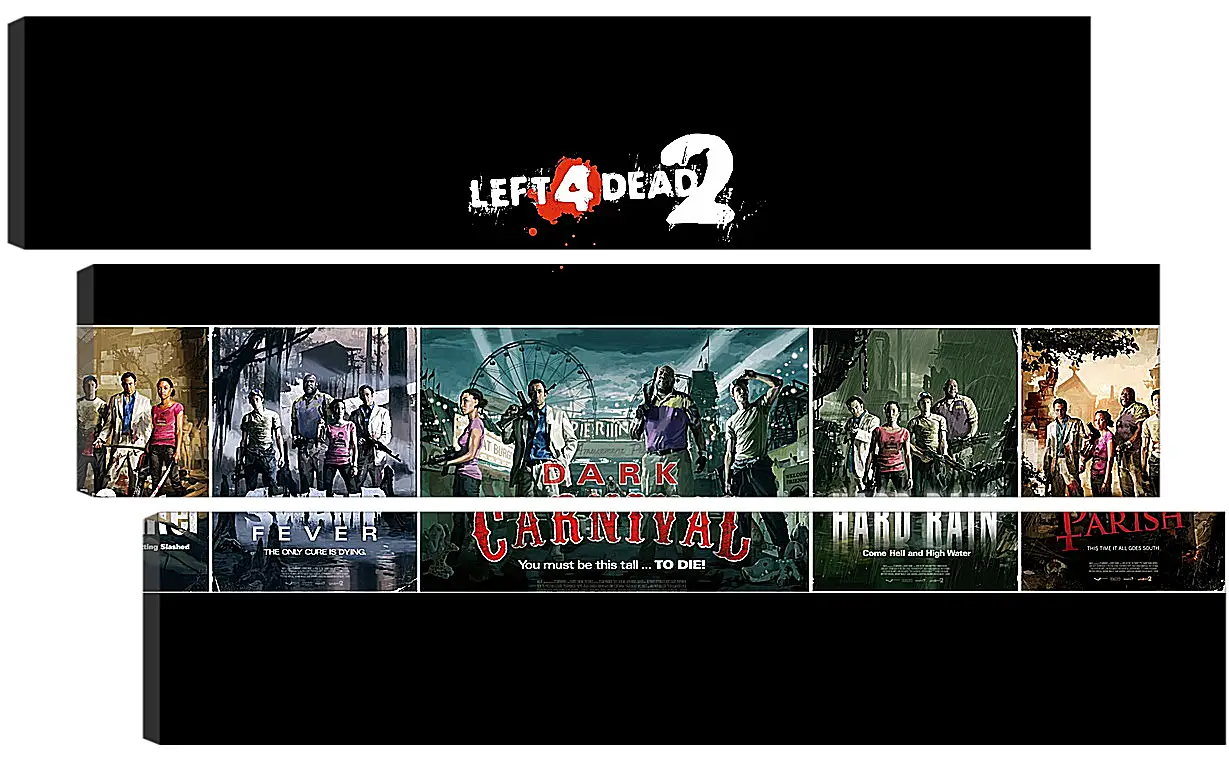 Модульная картина - Left 4 Dead 2
