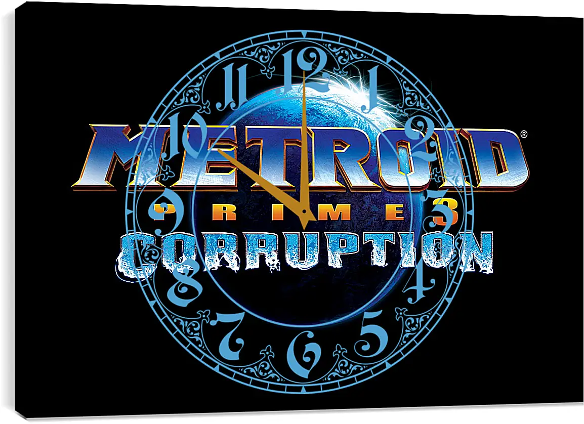 Часы картина - Metroid

