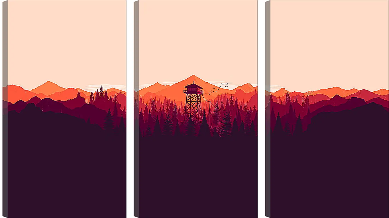 Модульная картина - Firewatch
