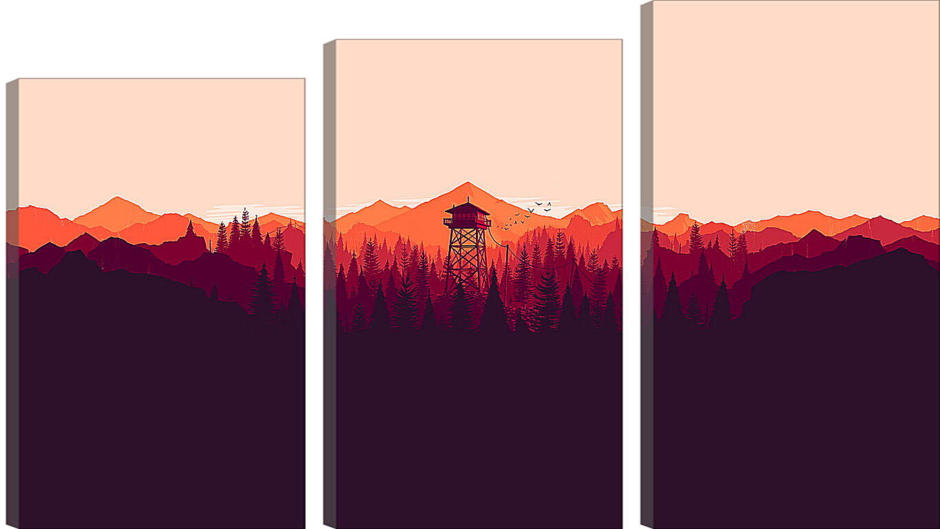 Модульная картина - Firewatch
