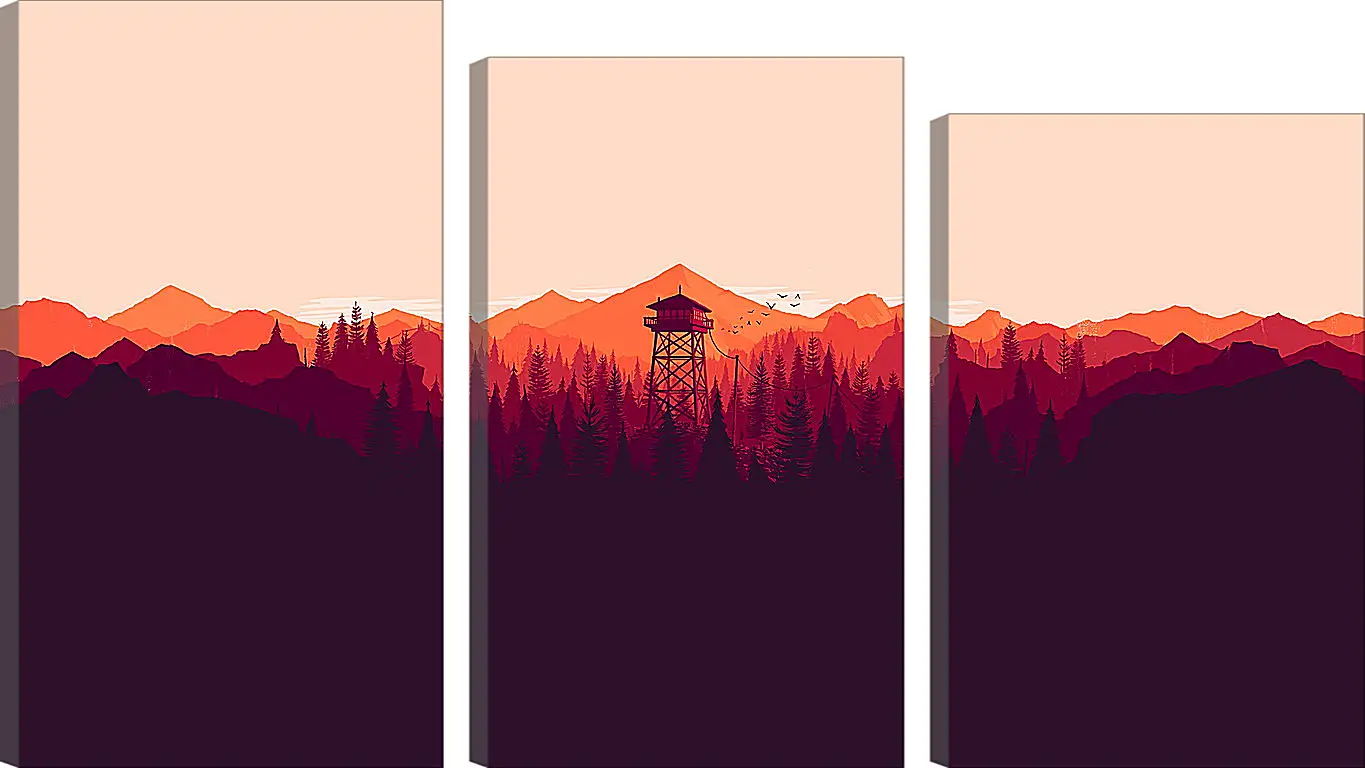 Модульная картина - Firewatch
