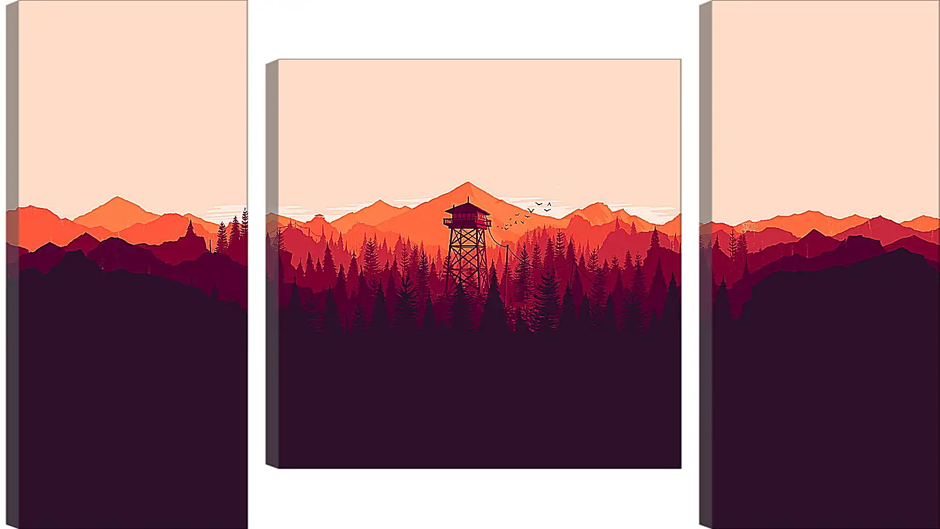 Модульная картина - Firewatch
