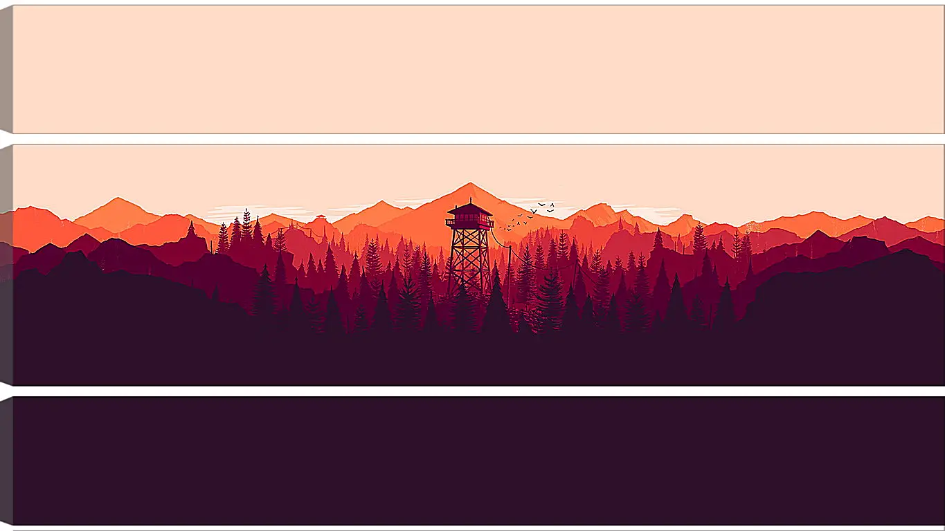 Модульная картина - Firewatch
