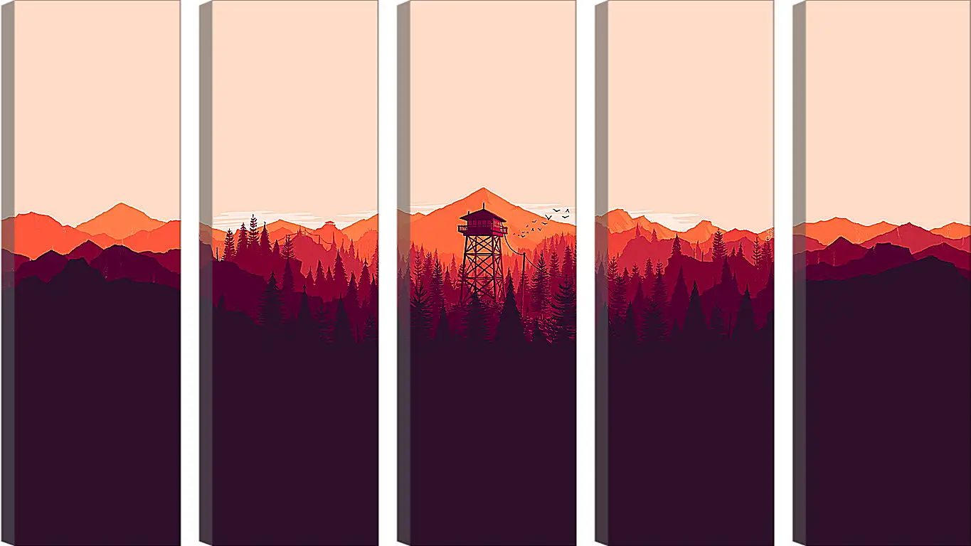 Модульная картина - Firewatch
