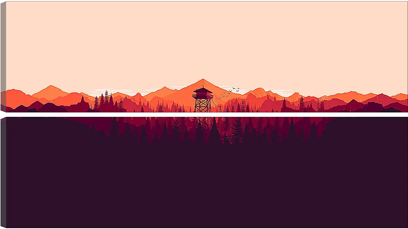 Модульная картина - Firewatch
