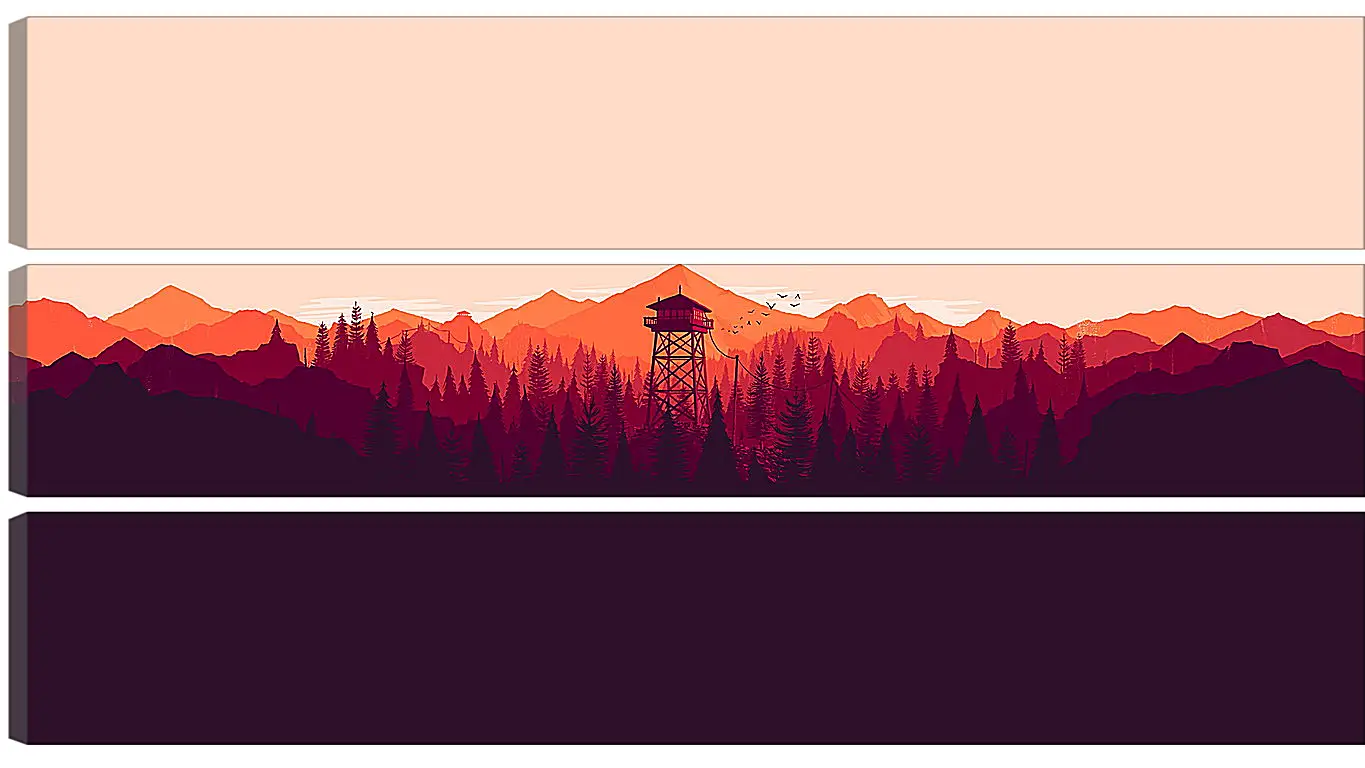 Модульная картина - Firewatch
