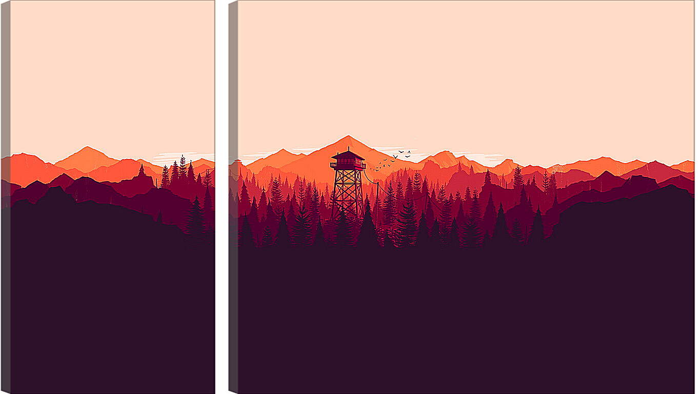 Модульная картина - Firewatch
