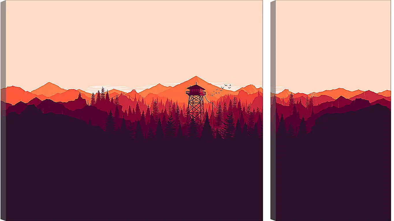 Модульная картина - Firewatch
