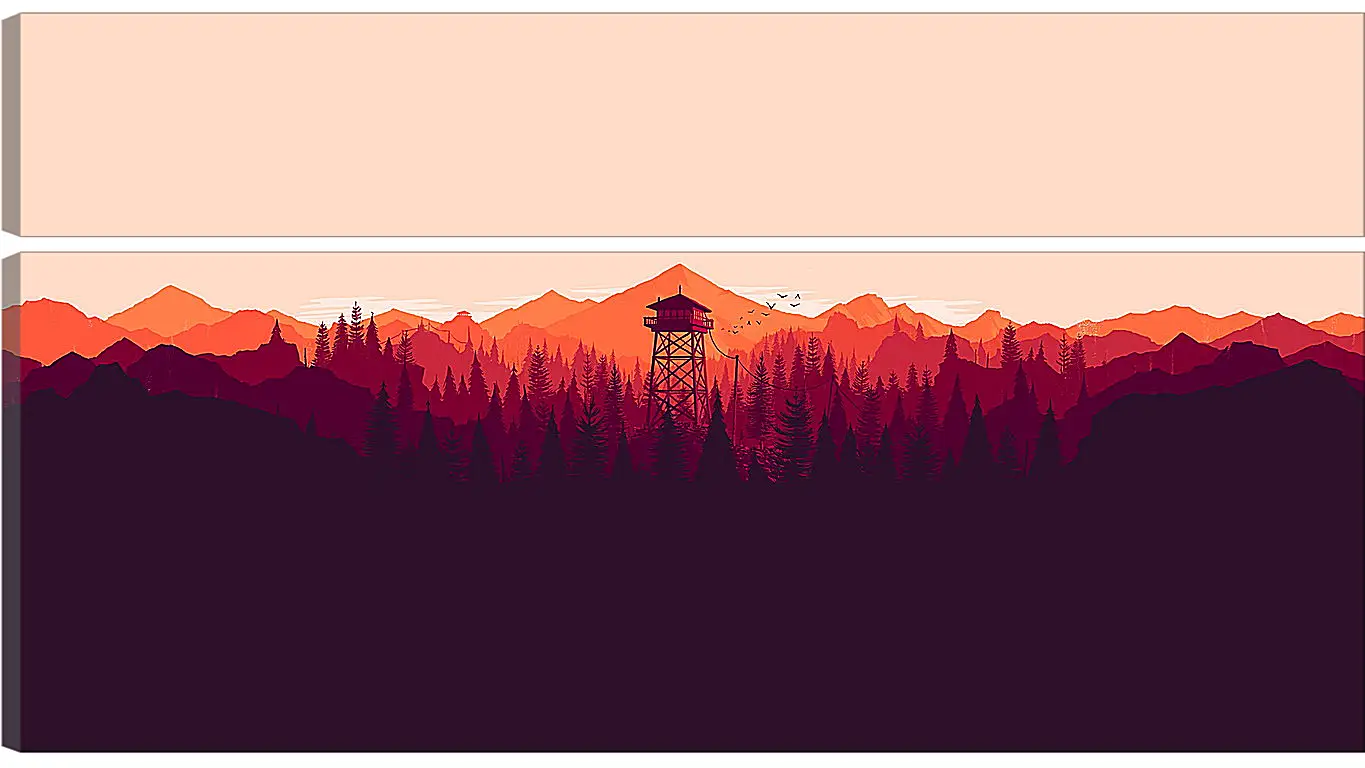 Модульная картина - Firewatch
