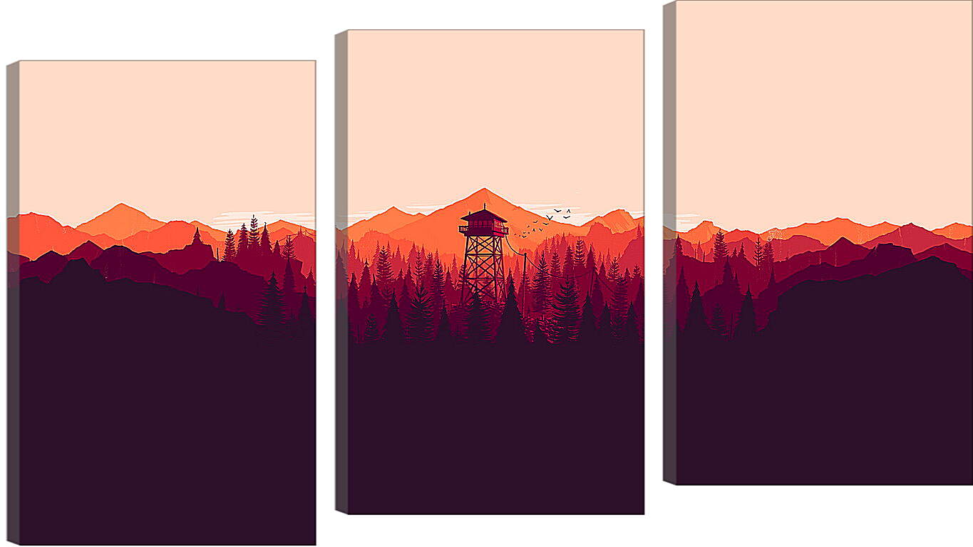 Модульная картина - Firewatch
