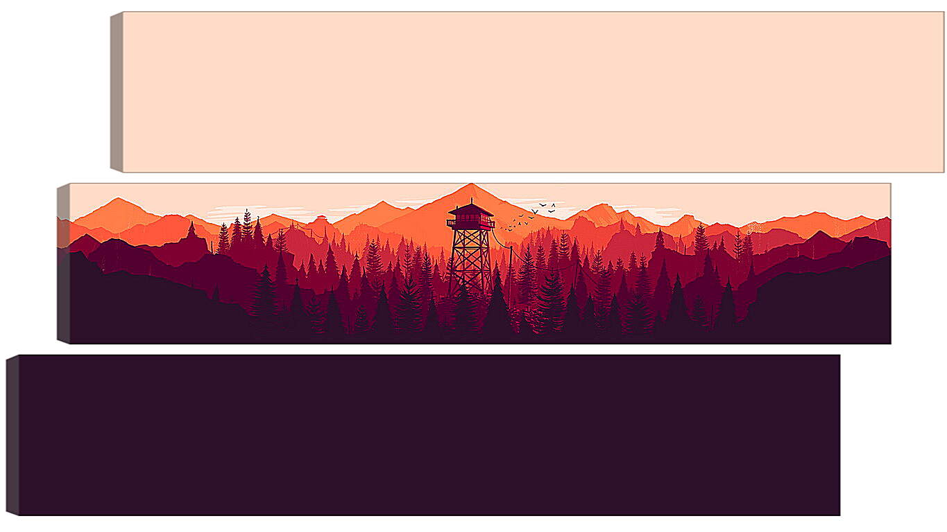 Модульная картина - Firewatch
