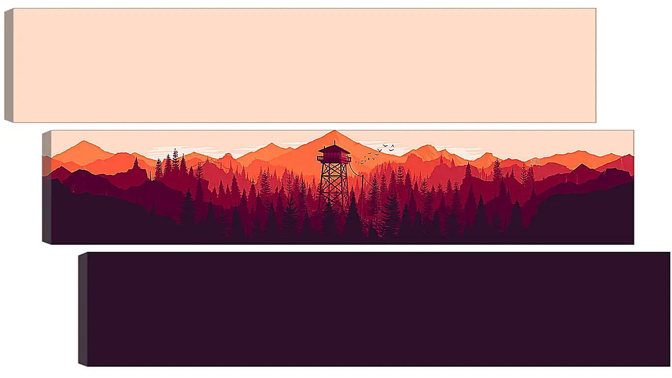 Модульная картина - Firewatch
