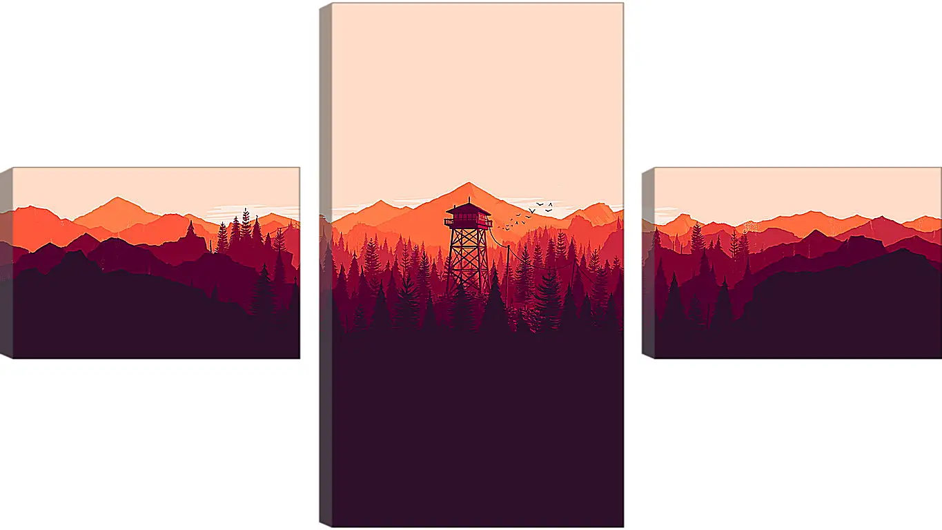 Модульная картина - Firewatch
